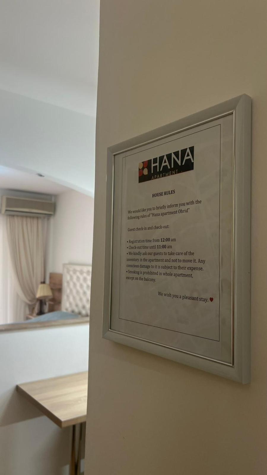 Hana Apartment Ohrid Exterior foto